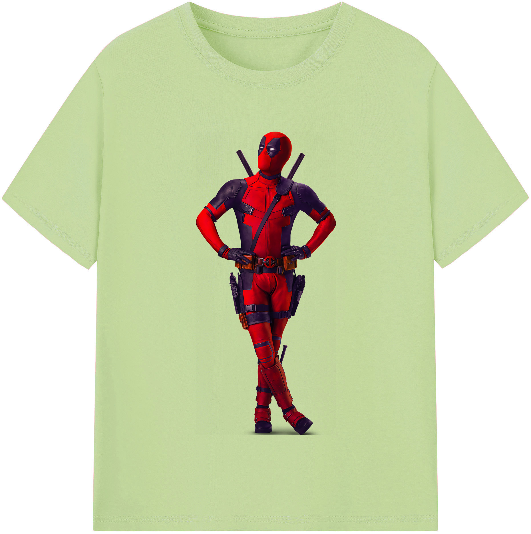 （画像用） Deadpool デッドプール 綿100％半袖Tシャツ（フロントプリント）